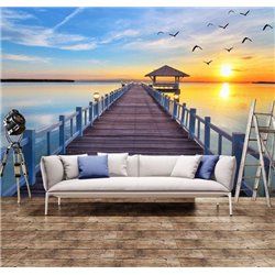 Длинный пирс - 3D фотообои|3D расширяющие пространство - Модульная картины, Репродукции, Декоративные панно, Декор стен