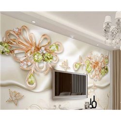 Золотые украшения - 3D фотообои|3Д обои для зала - Модульная картины, Репродукции, Декоративные панно, Декор стен