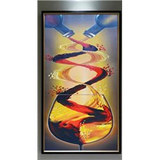 Картина на холсте по фото Модульные картины Печать портретов на холсте Бокал с вином - Фотообои Еда и напитки|вино