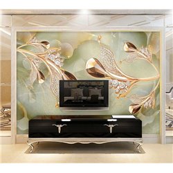Золотые украшения - 3D фотообои|3Д обои для зала - Модульная картины, Репродукции, Декоративные панно, Декор стен