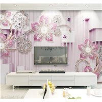Портреты картины репродукции на заказ - Роскошь камней - 3D фотообои|3D цветы
