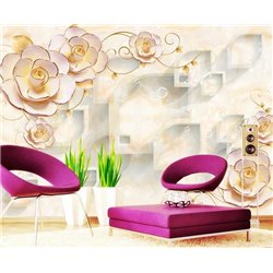 Нежные розы - 3D фотообои|3D цветы - Модульная картины, Репродукции, Декоративные панно, Декор стен