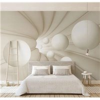 Круглые сферы - 3D фотообои|3D фигуры