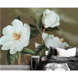 Цветы белого шиповника - 3D фотообои|3D цветы - Модульная картины, Репродукции, Декоративные панно, Декор стен