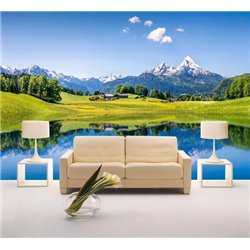 Заснеженные вершины - Фотообои природа - Модульная картины, Репродукции, Декоративные панно, Декор стен