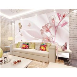 Букет розовых лилий - 3D фотообои|3D цветы - Модульная картины, Репродукции, Декоративные панно, Декор стен