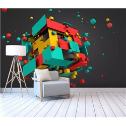 Большой куб - 3D фотообои|3D фигуры - Модульная картины, Репродукции, Декоративные панно, Декор стен