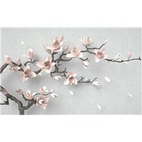 Портреты картины репродукции на заказ - Лепестки розовых цветов - 3D фотообои|3Д обои на кухню