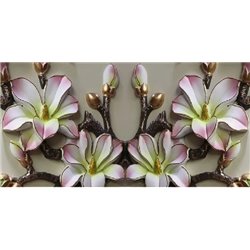 Распустившиеся цветы - 3D фотообои|3D цветы - Модульная картины, Репродукции, Декоративные панно, Декор стен