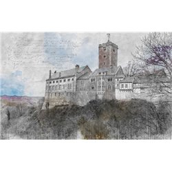 Замок в Шотландии - 3D фотообои|3Д обои для зала - Модульная картины, Репродукции, Декоративные панно, Декор стен