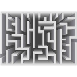 Лабиринт - 3D фотообои - Модульная картины, Репродукции, Декоративные панно, Декор стен