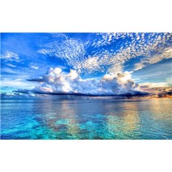 Облака над морем - Фотообои Море - Модульная картины, Репродукции, Декоративные панно, Декор стен