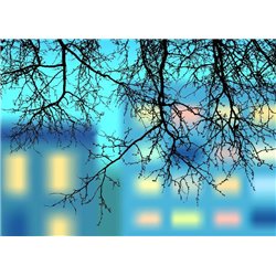 Ветви - Фотообои архитектура - Модульная картины, Репродукции, Декоративные панно, Декор стен