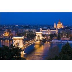 Ночная панорама - Фотообои архитектура - Модульная картины, Репродукции, Декоративные панно, Декор стен