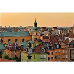 Варшава - Фотообои Старый город - Модульная картины, Репродукции, Декоративные панно, Декор стен