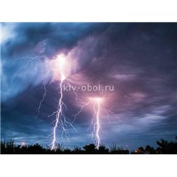 Молния - Фотообои природа - Модульная картины, Репродукции, Декоративные панно, Декор стен