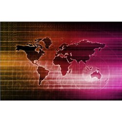 Цифровой мир - Фотообои карта мира - Модульная картины, Репродукции, Декоративные панно, Декор стен