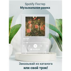 Girl in red - bad idea! - постер Spotify - Модульная картины, Репродукции, Декоративные панно, Декор стен