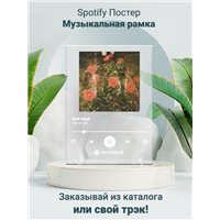 Портреты картины репродукции на заказ - Girl in red - bad idea! - постер Spotify