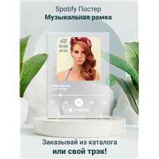 Картина на холсте по фото Модульные картины Печать портретов на холсте Lana Del Rey - Video Games - постер Spotify