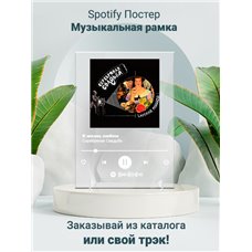 Картина на холсте по фото Модульные картины Печать портретов на холсте Серебряная Свадьба - Я жизнь люблю - постер Spotify