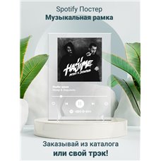 Картина на холсте по фото Модульные картины Печать портретов на холсте Miyagi Эндшпиль- Люби меня - постер Spotify