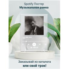 Картина на холсте по фото Модульные картины Печать портретов на холсте JONY - Love your voice - постер Spotify
