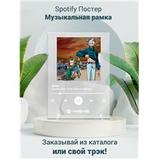 Картина на холсте по фото Модульные картины Печать портретов на холсте Gorillaz feat. Peter Hook Georgia - Aries - постер Spotify