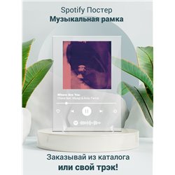 Ollane feat. Miyagi Andy Panda - Where Are You - постер Spotify - Модульная картины, Репродукции, Декоративные панно, Декор стен