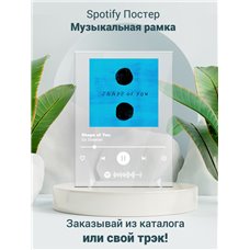 Картина на холсте по фото Модульные картины Печать портретов на холсте Ed Sheeran - Shape of You - постер Spotify