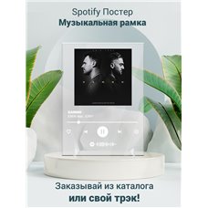 Картина на холсте по фото Модульные картины Печать портретов на холсте EMIN feat. JONY - КАМИН - постер Spotify
