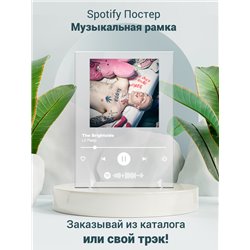 Lil Peep - The Brightside - постер Spotify - Модульная картины, Репродукции, Декоративные панно, Декор стен