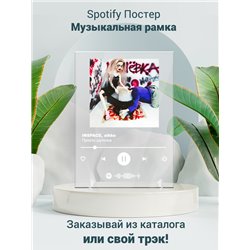 INSPACE, aikko - Просто шуточка - постер Spotify - Модульная картины, Репродукции, Декоративные панно, Декор стен