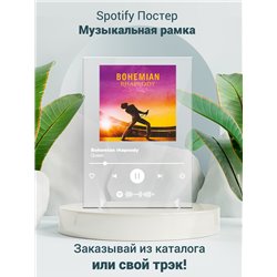Queen - Bohemian rhapsody - постер Spotify - Модульная картины, Репродукции, Декоративные панно, Декор стен