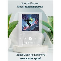  ЛСП Бинокль - постер Spotify - Модульная картины, Репродукции, Декоративные панно, Декор стен