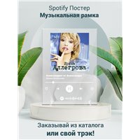 Портреты картины репродукции на заказ - Ирина Аллегрова-Александрит от Александра - постер Spotify