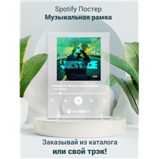 Картина на холсте по фото Модульные картины Печать портретов на холсте Justin Bieber - Peaches ft. Daniel Caesar, Giveon - постер Spotify