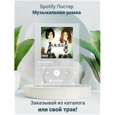 Картина на холсте по фото Модульные картины Печать портретов на холсте ТАТУ- Нас не догонят - постер Spotify