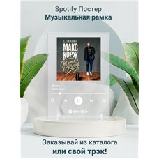 Картина на холсте по фото Модульные картины Печать портретов на холсте Макс Корж - Стань - постер Spotify