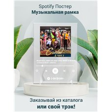 Картина на холсте по фото Модульные картины Печать портретов на холсте Morgenstern, SODA LUV, blago white, MAYOT OG Buda - Cristal MOЁT (Remix) - постер Spotify