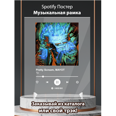 Картина на холсте по фото Модульные картины Печать портретов на холсте Pretty Scream, MAYOT - Ты - постер Spotify