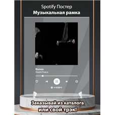Картина на холсте по фото Модульные картины Печать портретов на холсте BONES - RESTINPEACE - постер Spotify