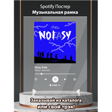 Картина на холсте по фото Модульные картины Печать портретов на холсте Stray Kids - sorry,i love you - постер Spotify