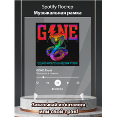 Картина на холсте по фото Модульные картины Печать портретов на холсте GONE.Fludd - Проснулся в темноте - постер Spotify