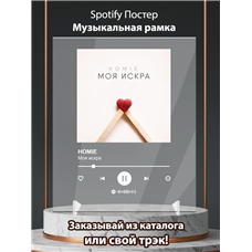 Картина на холсте по фото Модульные картины Печать портретов на холсте HOMIE - Моя искра - постер Spotify