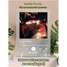 Картина на холсте по фото Модульные картины Печать портретов на холсте Группа Нервы - Потери - постер Spotify