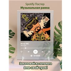 Картина на холсте по фото Модульные картины Печать портретов на холсте Noize MC Жвачка - постер Spotify