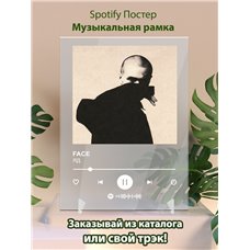 Картина на холсте по фото Модульные картины Печать портретов на холсте FACE, трек ЯД, из альбома KRAZY - постер Spotify
