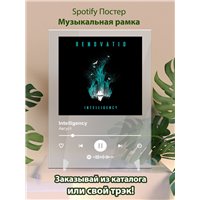 Портреты картины репродукции на заказ - Intelligency-Август-1 - постер Spotify