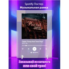 Картина на холсте по фото Модульные картины Печать портретов на холсте Гарри Топор feat Тони Раут - Sorry,Ma - постер Spotify
